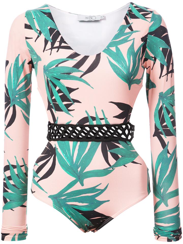 Patbo Palm Rash Guard - Pink & Purple
