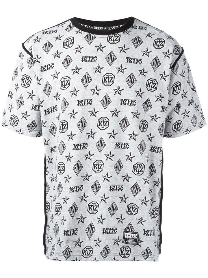 Ktz Monogram T-shirt, Adult Unisex, Size: Large, Black, Cotton