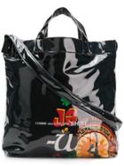 Comme Des Garçons Shirt Multi-print Tote Bag - Black