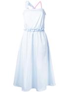 Paskal Contrast Strap Dress - Blue