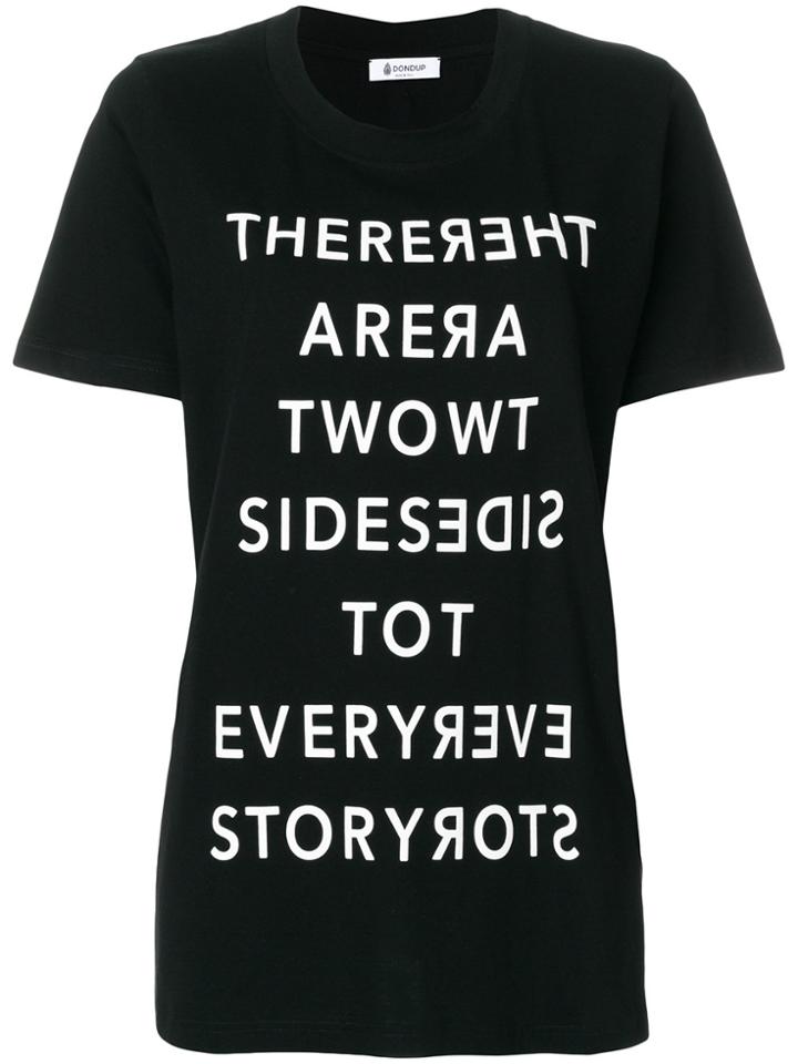 Dondup Printed Boyfriend T-shirt - Black