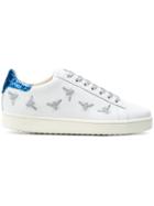 Moa Master Of Arts Embroidered Glitter Sneakers - White