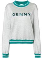 Genny Genny Glittered Sweatshirt - Metallic