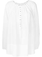 8pm Luxembourg Rivet Detail Blouse - White