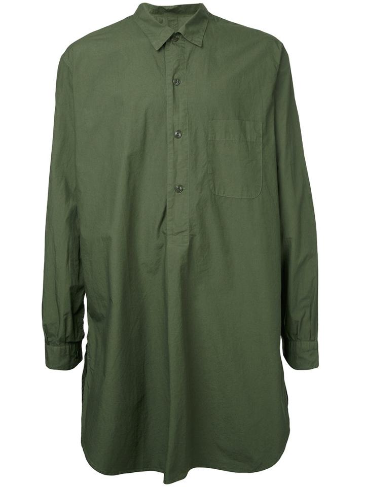 Marka - Pullover Shirt - Men - Cotton - 3, Green, Cotton