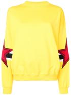 Msgm Star Patch Sweatshirt - Yellow