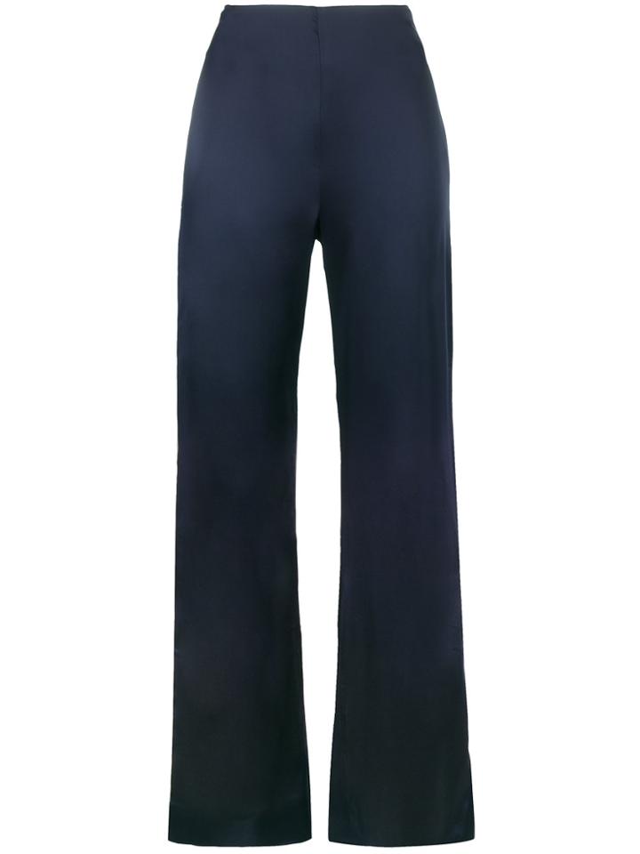 Jonathan Simkhai High Waisted Wide-leg Trousers - Blue