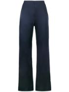 Jonathan Simkhai High Waisted Wide-leg Trousers - Blue