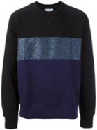 Ami Alexandre Mattiussi Colour Block Sweatshirt, Men's, Size: Small, Black, Cotton/polyester/metallized Polyester