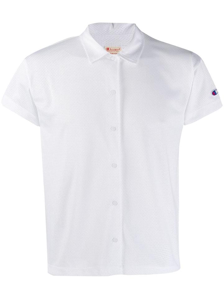 Champion Logo Mesh Shirt - White