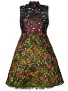 Delpozo Beaded Lace Overlay Dress - Black