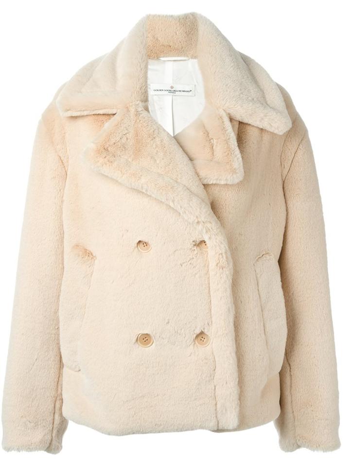 Golden Goose Deluxe Brand Oversized Faux Fur Peacoat