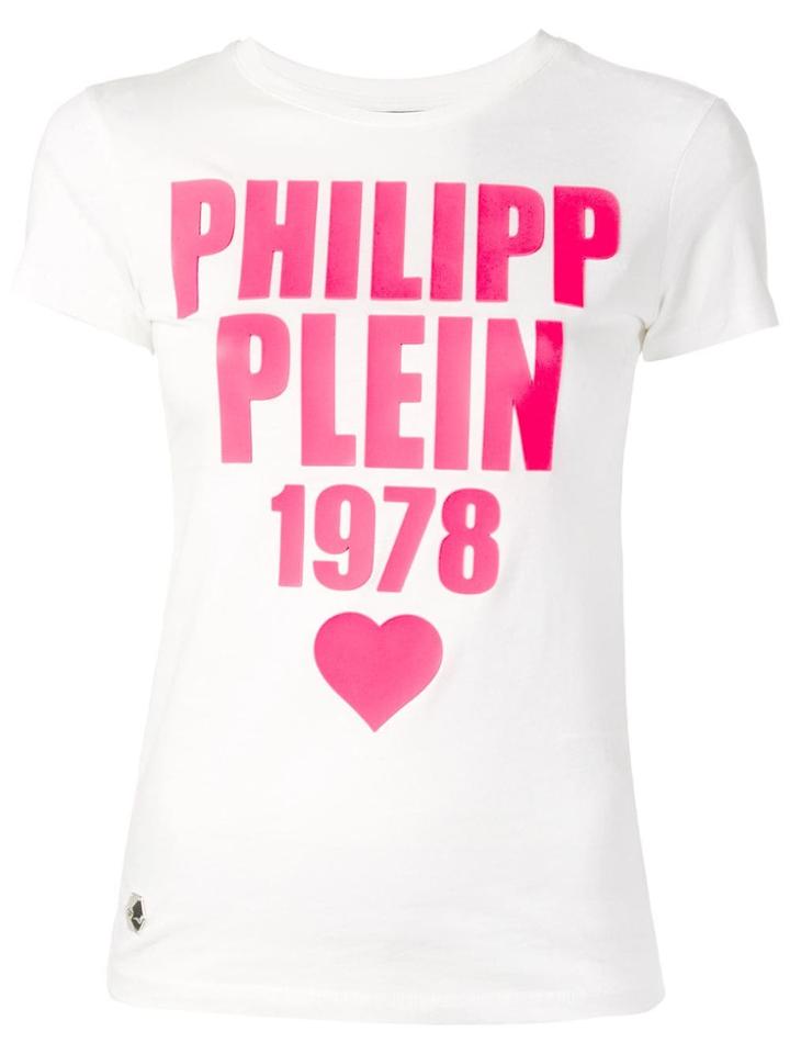 Philipp Plein Logo Slim-fit T-shirt - White