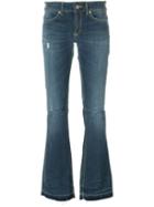 Dondup Flared Jeans, Women's, Size: 30, Blue, Cotton/polyester/spandex/elastane/cotton