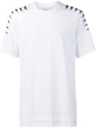 Neil Barrett Lightning Bolt Print T-shirt, Men's, Size: Xl, White, Cotton