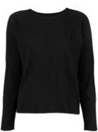Issey Miyake Cauliflower Apoc Long Sleeve Top - Black