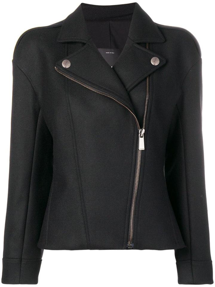 Pinko Zip-up Biker Jacket - Black
