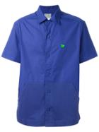 Walter Van Beirendonck Vintage Perforated Short Sleeve Shirt - Blue