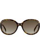 Givenchy Eyewear Tortoiseshell Round Frame Sunglasses - Brown