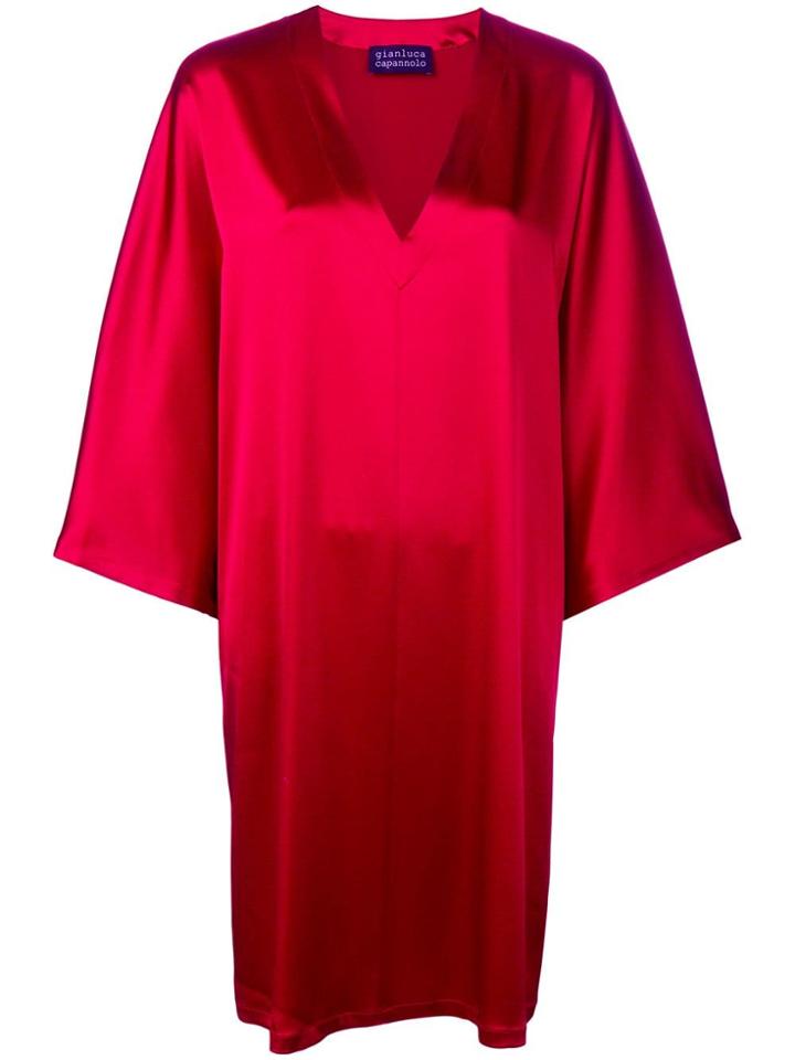 Gianluca Capannolo Long-sleeve Flared Dress