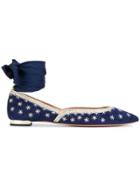Aquazzura Blifla Ballerina Shoes - Blue