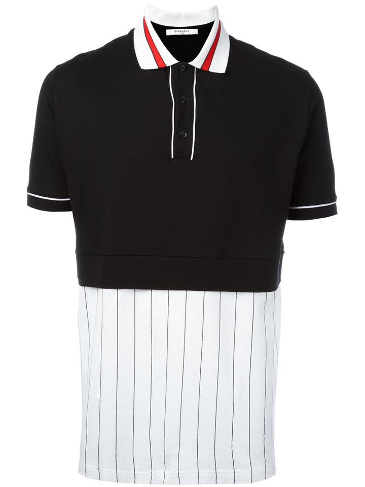Givenchy - Panel Polo Shirt - Men - Cotton - Xs, Black, Cotton