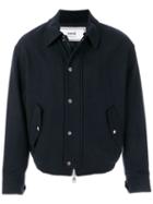 Ami Paris Quilted Zipped Jacket - Blue
