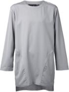 0dd. Curved Seam Sweatshirt, Men's, Size: 48, Grey, Wool