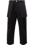 Aganovich - External Pockets Cropped Trousers - Men - Cotton - 48, Black, Cotton
