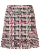 Paule Ka Prince Of Wales Check Skirt - Blue