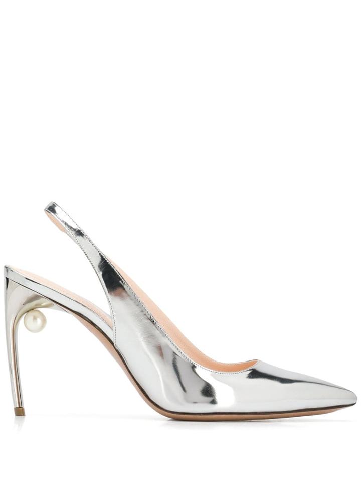 Nicholas Kirkwood Mia Sling Pumps - Metallic