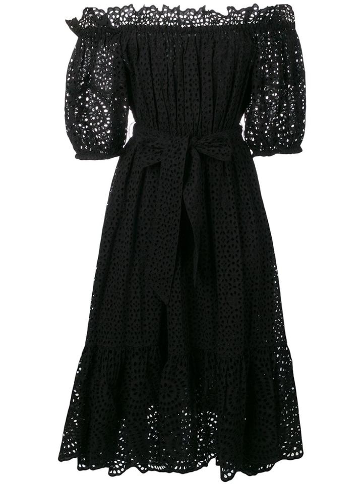 Ulla Johnson Off-the-shoulder Broderie Anglaise Dress - Black