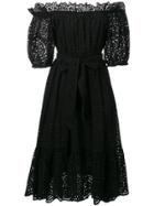 Ulla Johnson Off-the-shoulder Broderie Anglaise Dress - Black