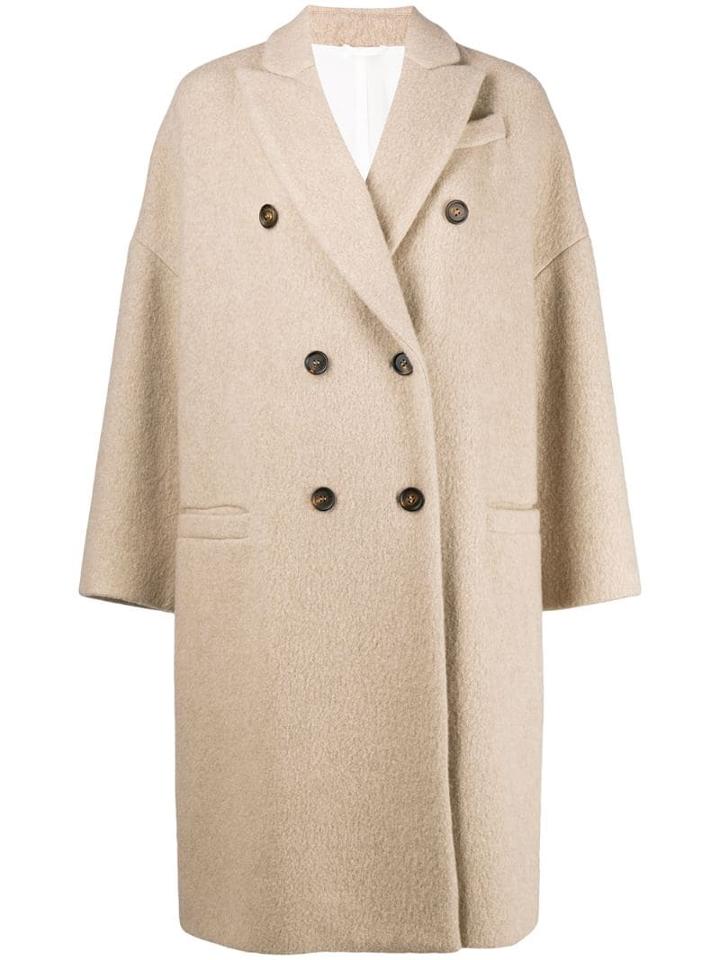 Brunello Cucinelli Cocoon Coat - Neutrals