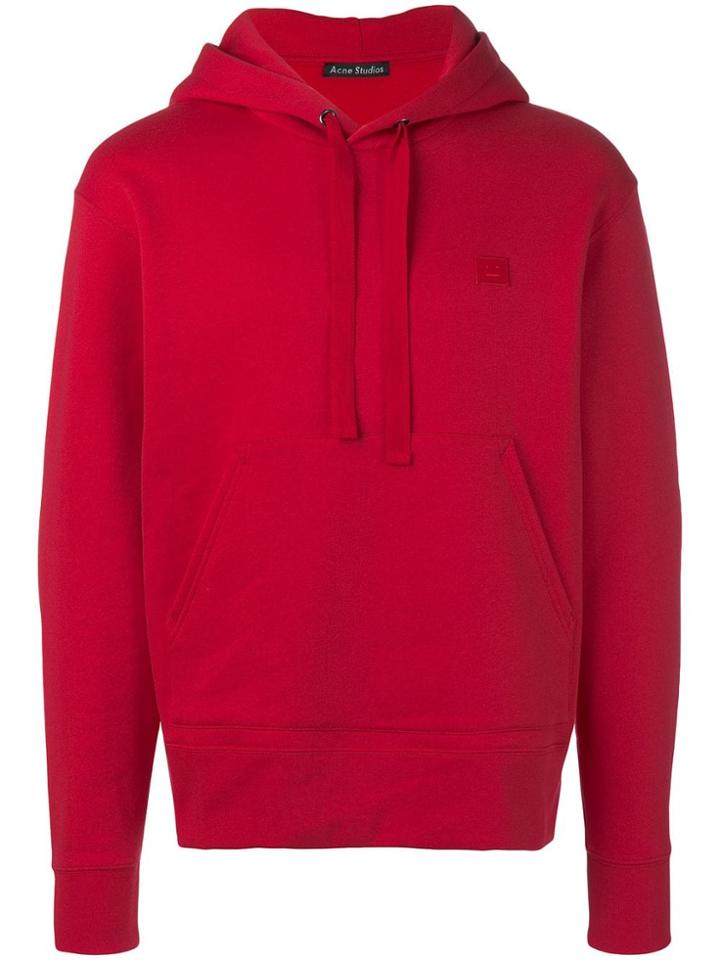 Acne Studios Hooded Sweatshirt - Red