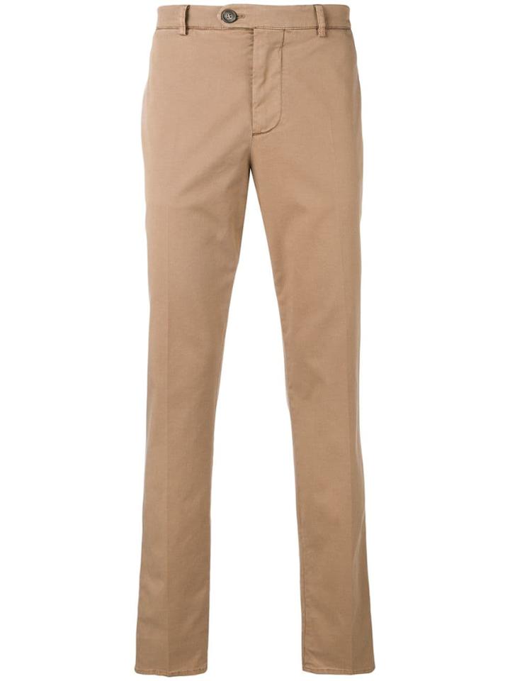 Brunello Cucinelli Straight-leg Trousers - Brown