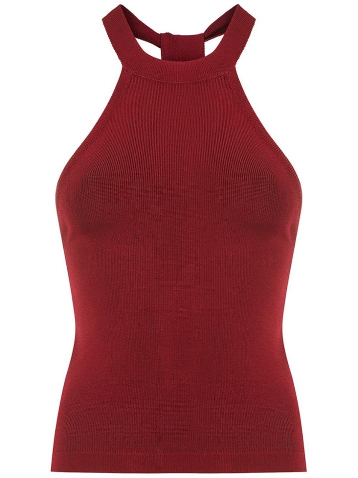 Egrey Knit Blouse - Red