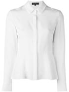 Salvatore Ferragamo Peplum Blouse, Women's, Size: 38, White, Silk