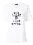 Markus Lupfer Short Sleeved Slogan T-shirt - White