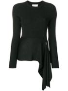 3.1 Phillip Lim Asymmetric Slim-fit Top - Black