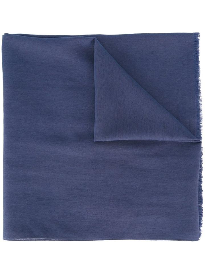 Maison Margiela Classic Scarf, Men's, Blue, Viscose/silk