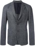 Z Zegna Two-button Blazer, Men's, Size: 52, Grey, Polyamide/cupro/wool