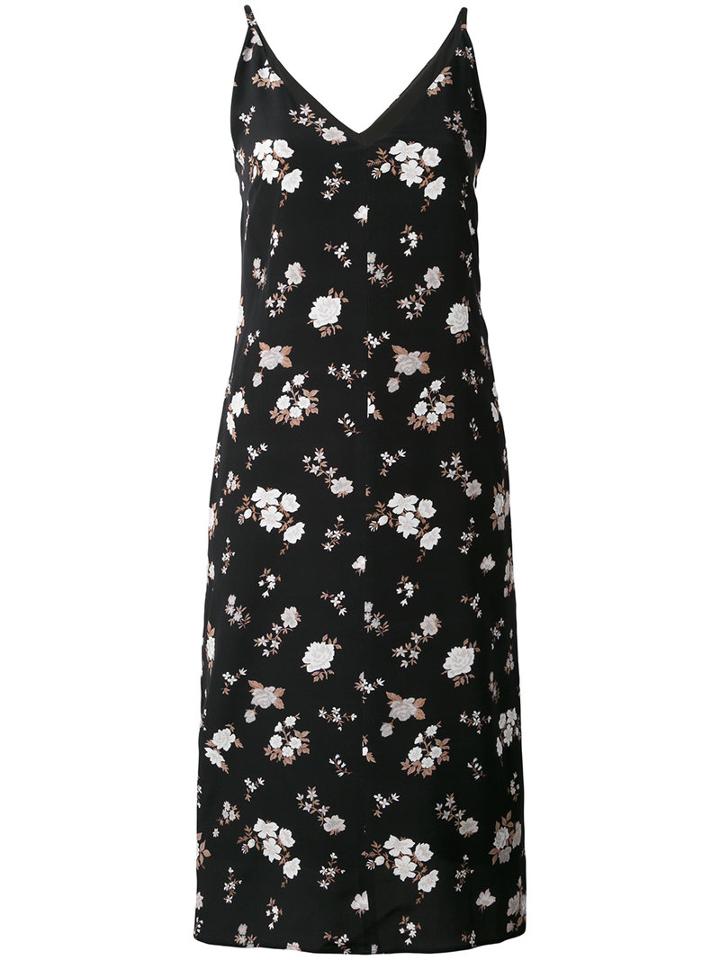 Golden Goose Deluxe Brand - Floral Dress - Women - Silk/acetate - S, Black, Silk/acetate