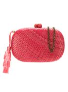 Serpui Hanging Tassel Clutch - Pink & Purple