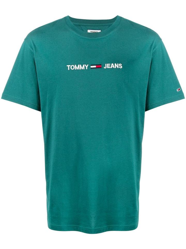 Tommy Jeans Embroidered Logo T-shirt - Green