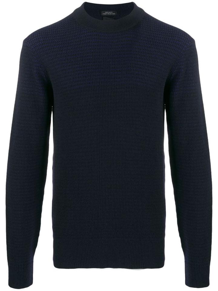 Boss Hugo Boss Jacquard Jumper - Blue