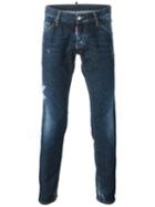 Dsquared2 'clement' Jeans, Men's, Size: 50, Blue, Cotton/spandex/elastane/calf Leather