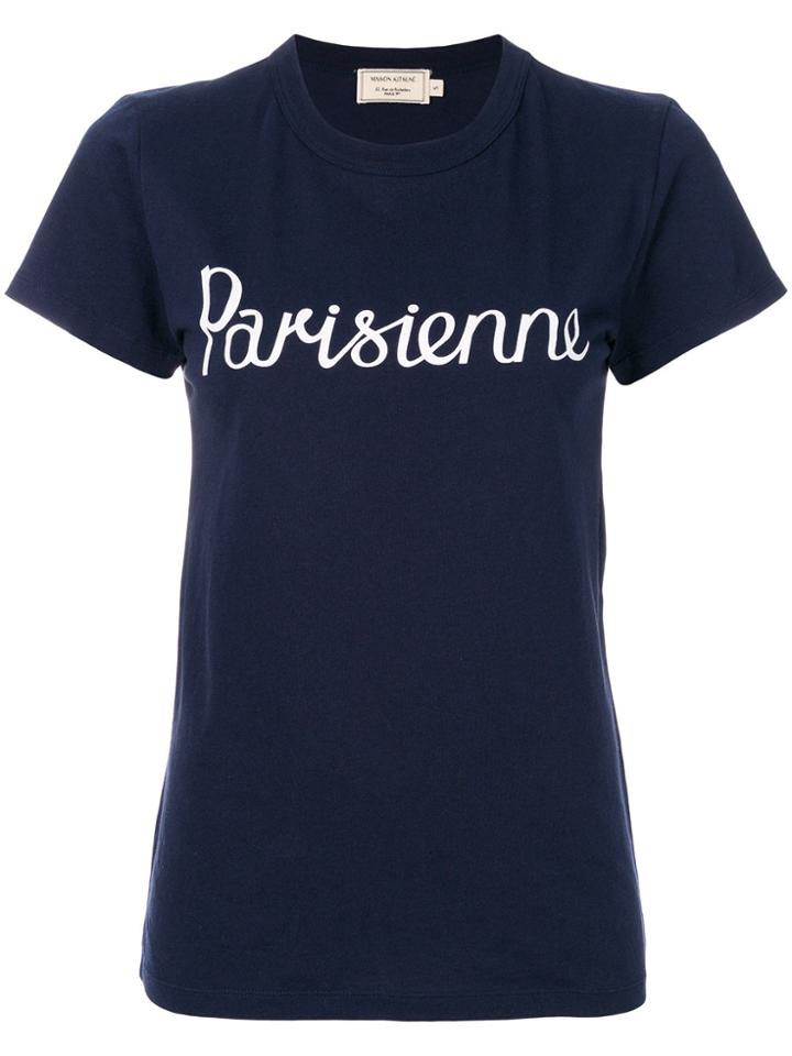 Maison Kitsuné Slogan T-shirt - Blue
