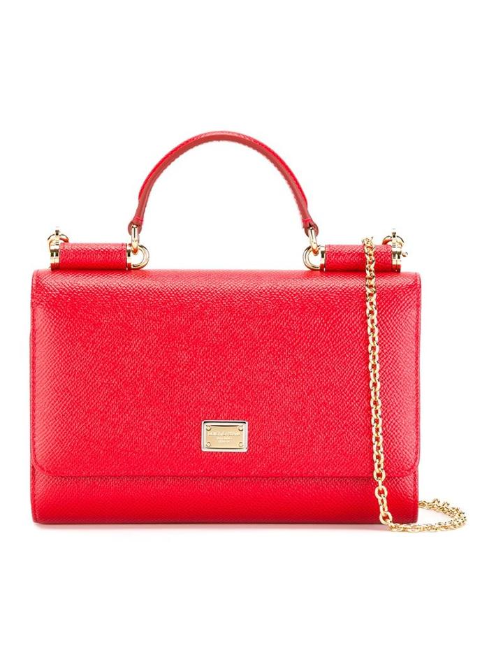 Dolce & Gabbana Mini 'von' Wallet Crossbody Bag, Women's, Red