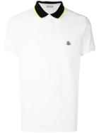 Moncler Contrast Polo Top - White